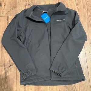 Mens Columbia Bowen Lake Softshell Jacket - Medium - Gray